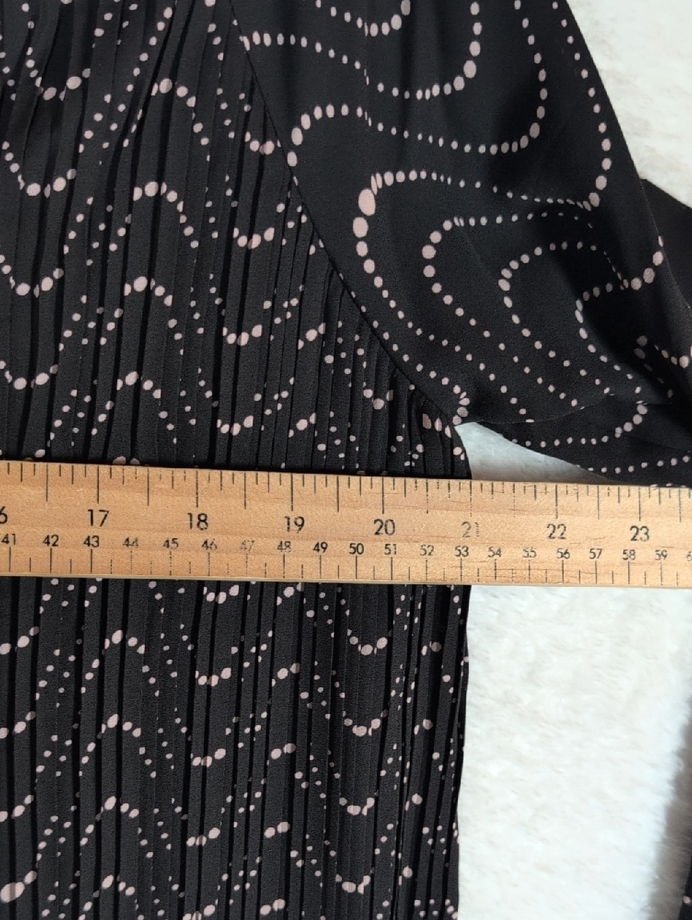 kate spade Black Dot Wave Midi Dress - Picture 6 of 7